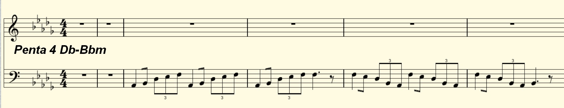 Db Major Penta Riff